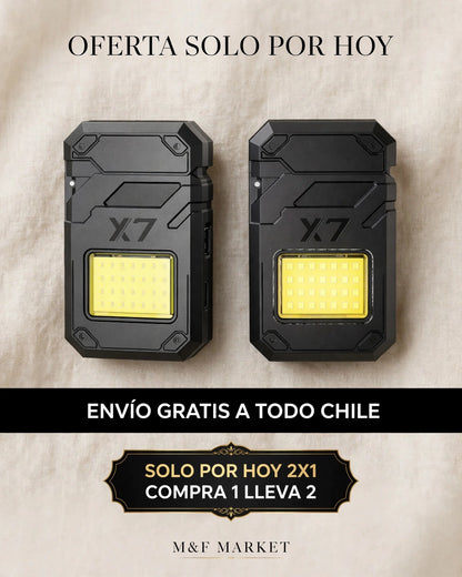 2X1 Linterna Encendedor Llavero X7 usb