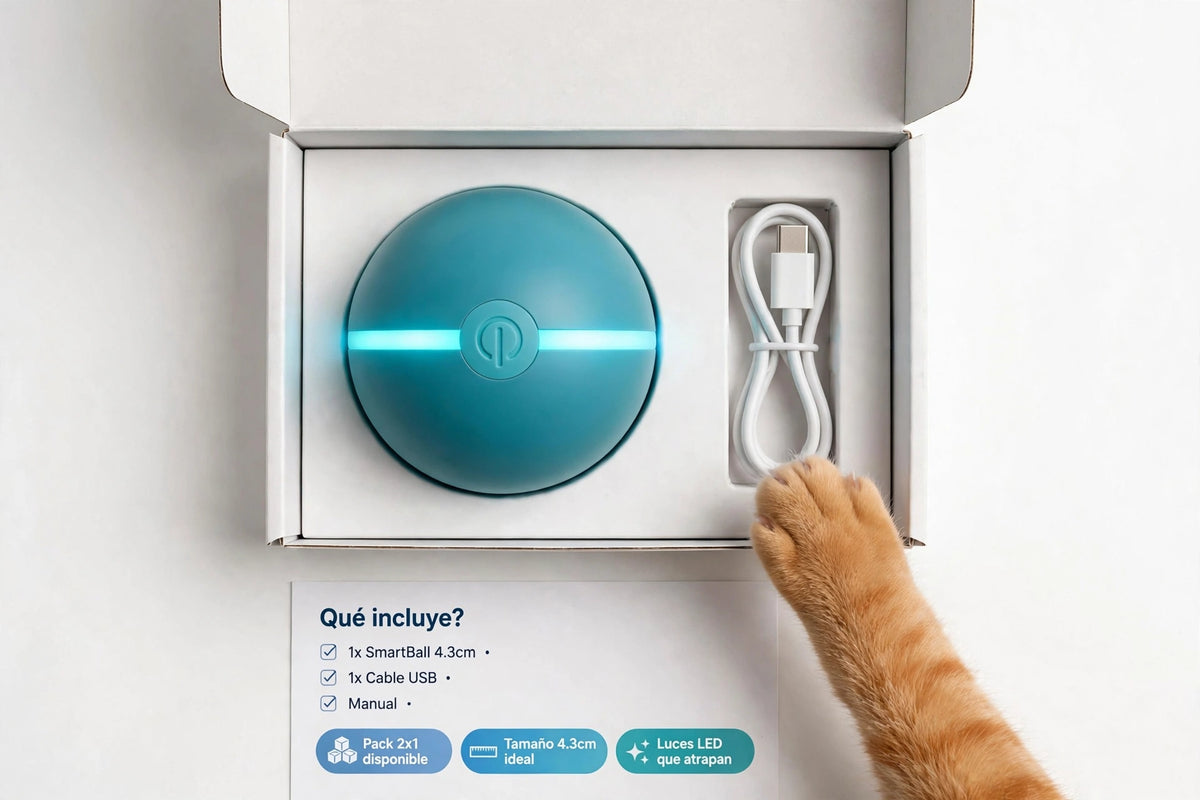 SmartBall - Pelota Loca Interactiva para Gatos y Perros