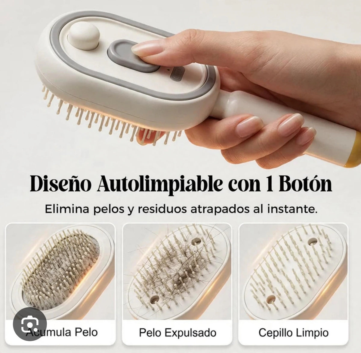 "Cepillo a vapor: Pelo liso y sin frizz en 5 minutos"